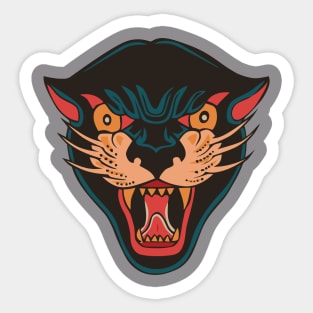Retro Black Panther Sticker